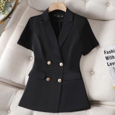 批发短袖<b class='q'>西装外套</b>女夏季薄款2026气质休闲小西服正装职业装套装工作服