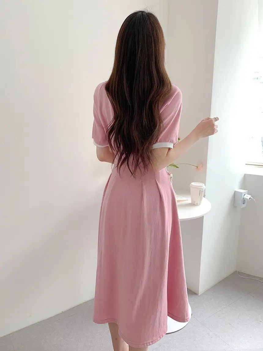 여름 신상 슬림핏 폴로 원피스 상세 이미지 4