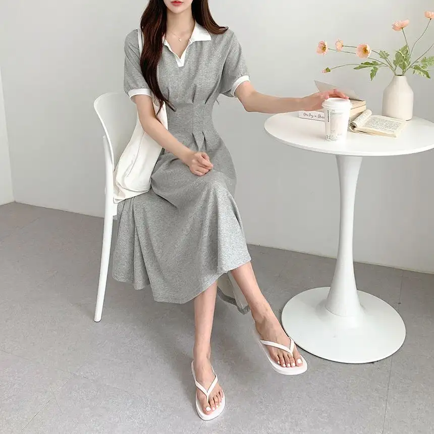 여름 신상 슬림핏 폴로 원피스 상세 이미지 7