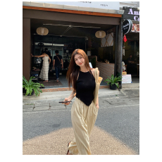 批发MULVAN针织小吊带背心内搭女2026新款设计感小众挂脖流苏<b class='q'>上衣</b>外穿