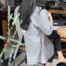 批发有货 夏季薄款网红时尚气质中长款休闲短袖<b class='q'>西装外套</b><b class='q'>女</b>