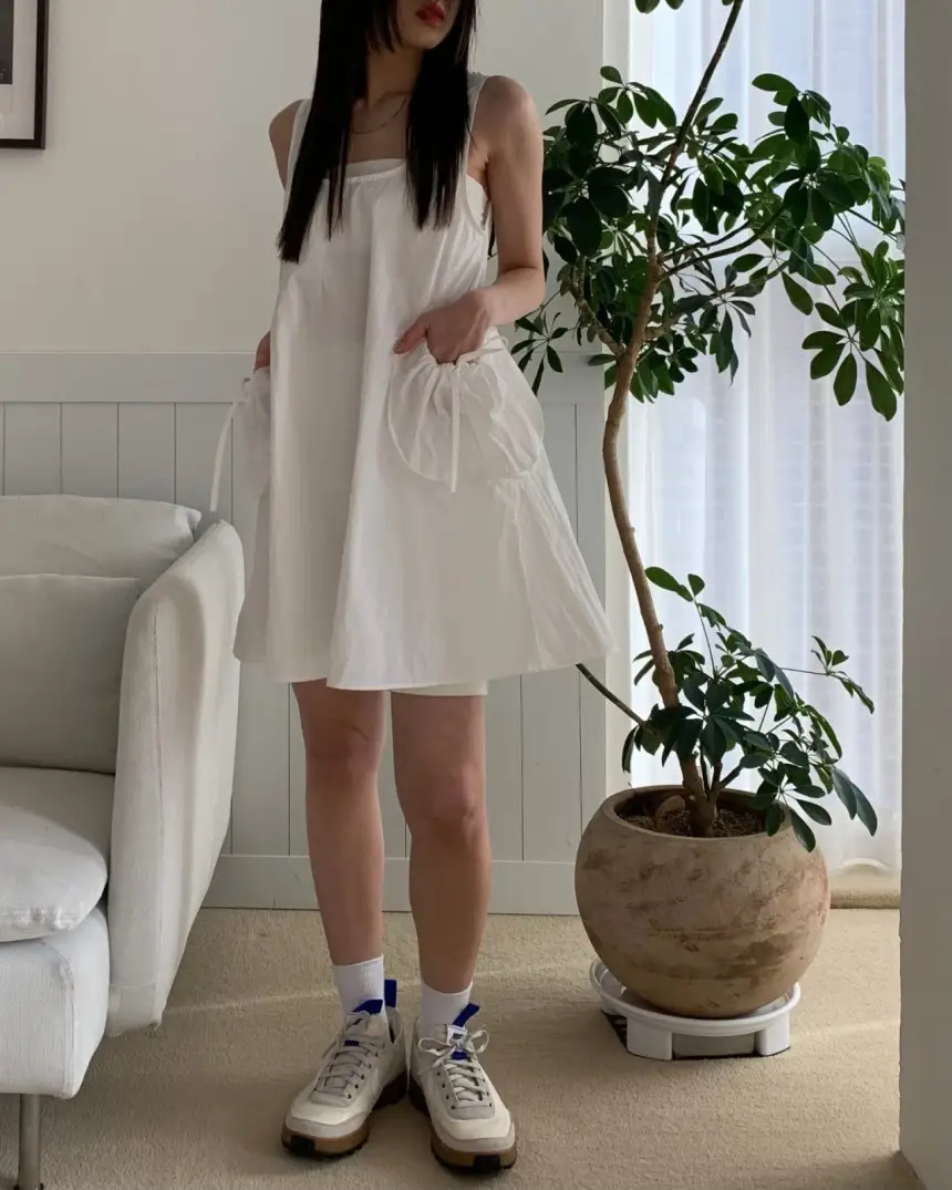 민소매 A라인 원피스 상세 이미지 21