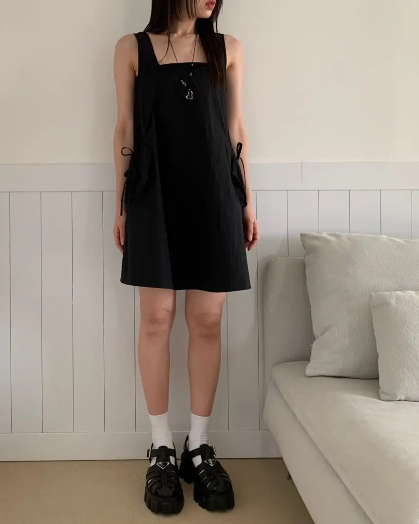 민소매 A라인 원피스 상세 이미지 26