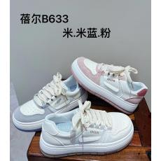批发小白鞋女款<b class='q'>春</b>季2023新款时尚圆头厚底鞋增高韩版学生休闲板鞋