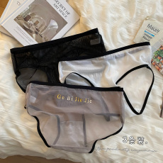 批发实拍实价 透气网纱<b class='q'>内裤</b>女凉感超薄亲肤底裤纯棉裆抗菌<b class='q'>三角</b>裤3条装