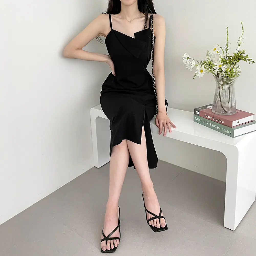 프렌치 스타일 슬리브리스 원피스 상세 이미지 31