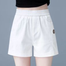 批发棉麻高腰短裤女夏薄款亚麻五分裤直筒裤宽松显瘦百搭<b class='q'>休闲</b>外穿<b class='q'>热裤</b>