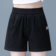 批发棉麻<b class='q'>高腰</b>短裤女夏薄款亚麻五分裤直筒裤宽松显瘦百搭休闲外穿热裤