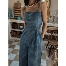 批发现 春夏款竖条纹吊带<b class='q'>连体</b><b class='q'>裤</b>