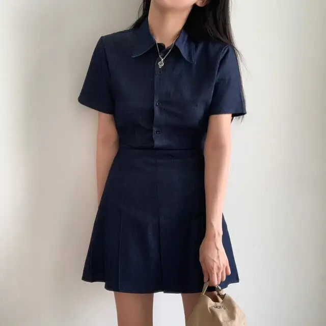 여성용 캐주얼 슬림핏 원피스 상세 이미지 15