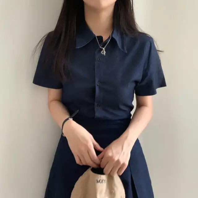여성용 캐주얼 슬림핏 원피스 상세 이미지 16