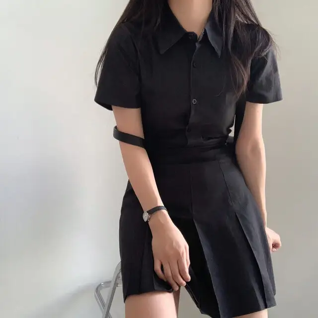 여성용 캐주얼 슬림핏 원피스 상세 이미지 21