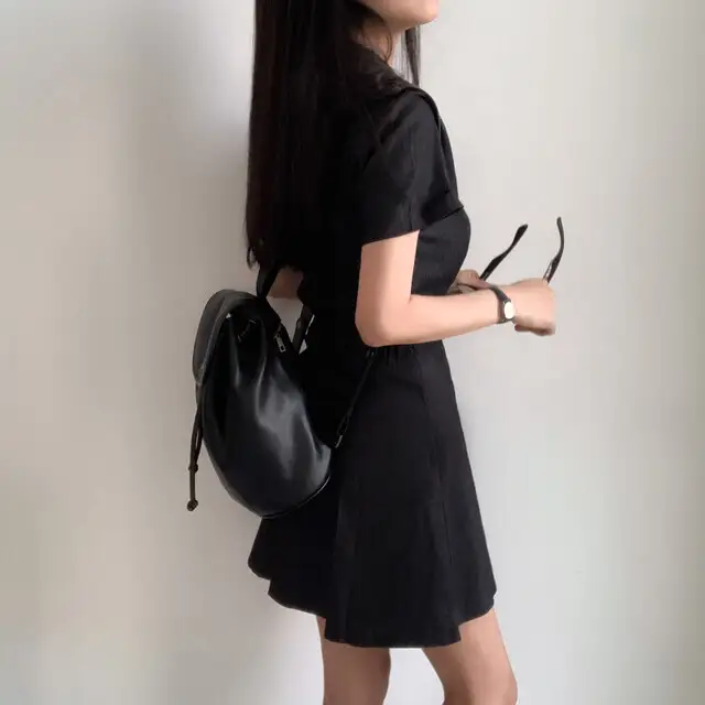 여성용 캐주얼 슬림핏 원피스 상세 이미지 27