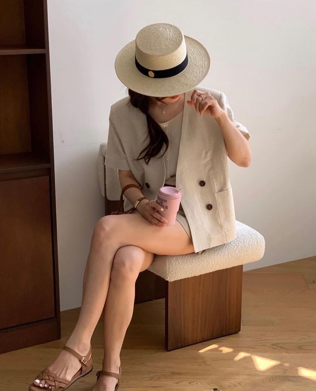 chic summer thin linen jacket