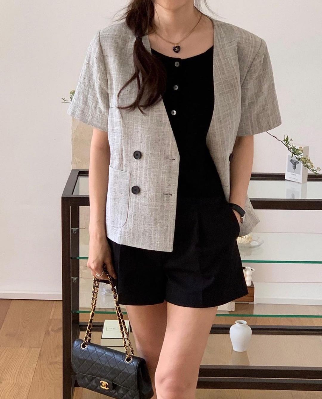 chic summer thin linen jacket