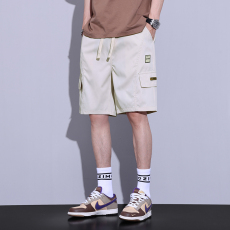 批发实拍冰丝工装短裤男夏季薄冰感透气休闲五分裤百搭宽松韩版ins潮