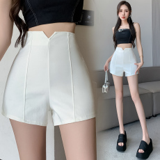 批发实拍短<b class='q'>裤</b>女2025夏季款黑色高腰a阔腿<b class='q'>裤</b><b class='q'>显瘦</b>外穿打底百搭网红款