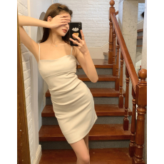 批发实拍2026春夏新款性感短裙<b class='q'>欧美</b>简约时尚气质吊带裙<b class='q'>连衣裙</b>子女