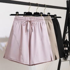 批发实拍夏季<b class='q'>大码</b>运动短裤女休闲宽松显瘦五分裤跑步训练健身瑜伽裤