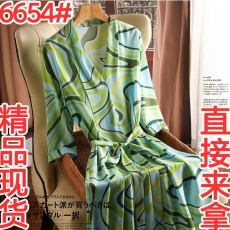 批发<b class='q'>清仓</b>捡漏~专柜撤回尾单外贸女装温柔时尚气质真丝桑蚕丝<b class='q'>连衣裙</b>女