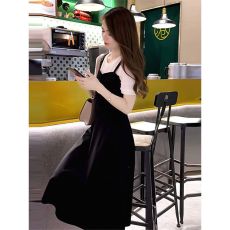 批发大码女装背带连衣裙2026新款<b class='q'>韩版</b>时尚休闲洋气质减龄假两件套裙子