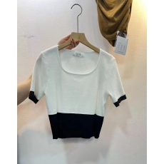 批发韩国东大门2026夏季时尚新款辣妹显瘦短款拼色方领短袖针织上衣女