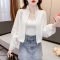 抽绳防晒衣女款夏季2023新款宽松百搭防晒服设计感小众薄款短外套轮播图3