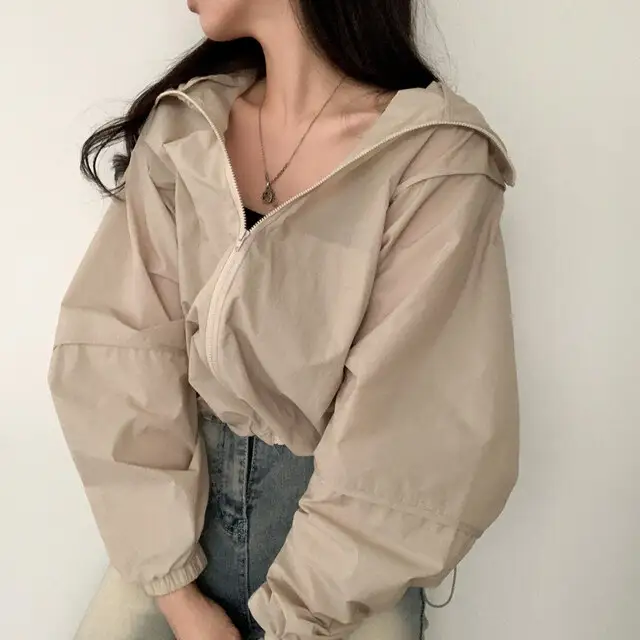 여성용 루즈한 캐주얼 자켓 상세 이미지 6