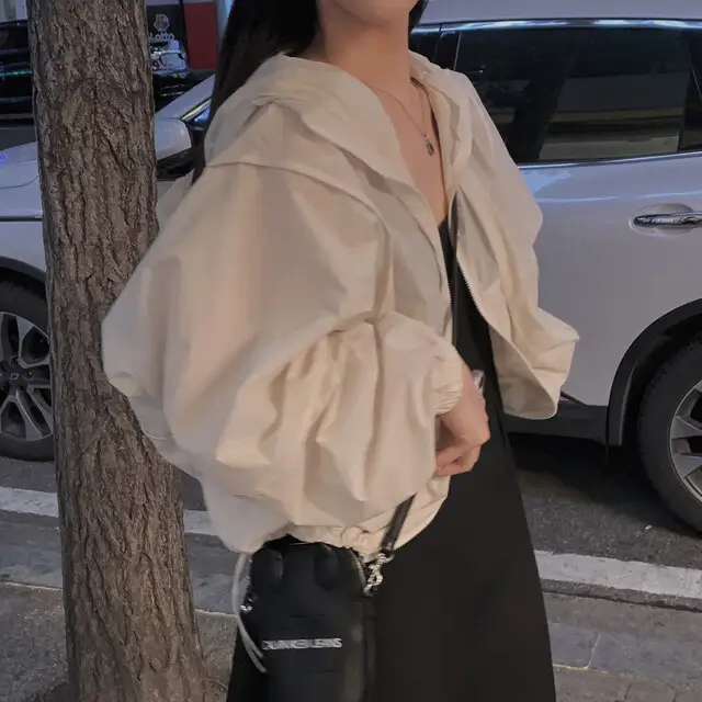 여성용 루즈한 캐주얼 자켓 상세 이미지 10