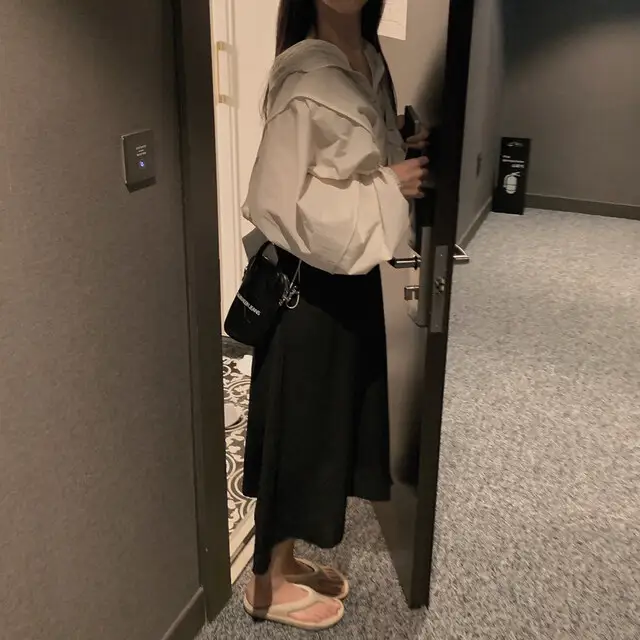 여성용 루즈한 캐주얼 자켓 상세 이미지 13