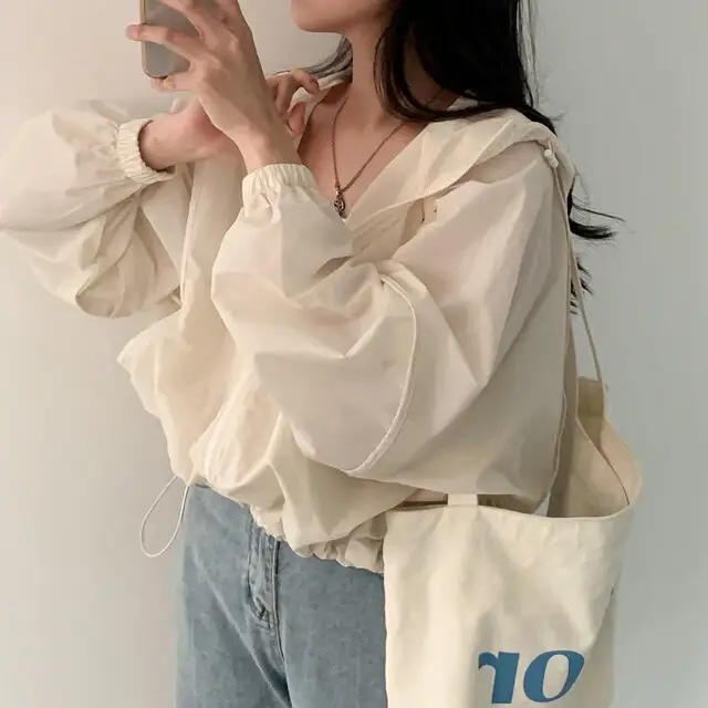 여성용 루즈한 캐주얼 자켓 상세 이미지 24