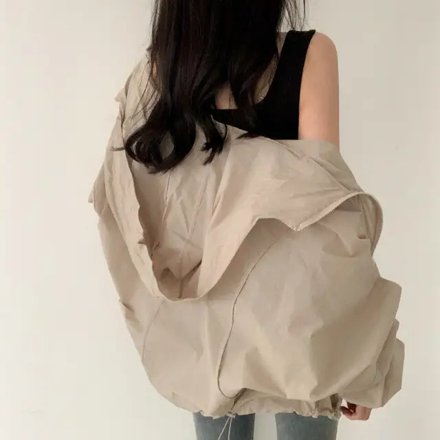 여성용 루즈한 캐주얼 자켓 상세 이미지 25
