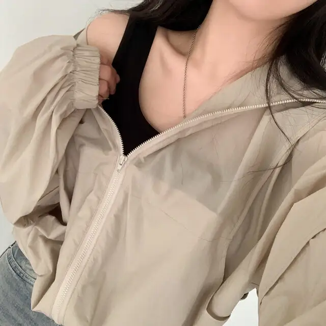 여성용 루즈한 캐주얼 자켓 상세 이미지 32