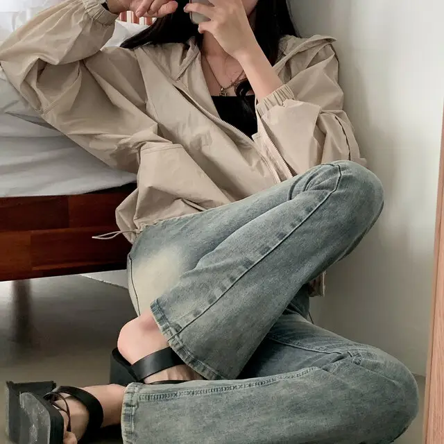 여성용 루즈한 캐주얼 자켓 상세 이미지 34