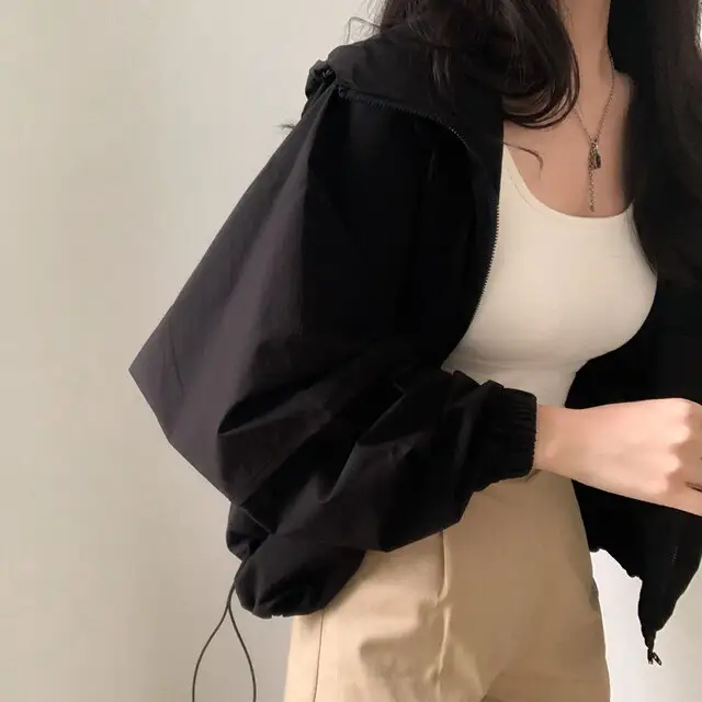 여성용 루즈한 캐주얼 자켓 상세 이미지 40