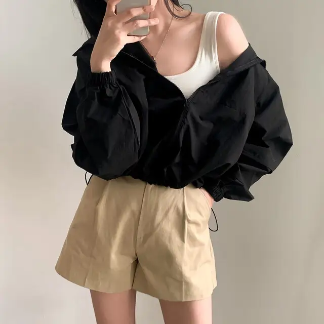 여성용 루즈한 캐주얼 자켓 상세 이미지 48