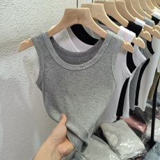 批发实拍2X2<b class='q'>莫代尔</b>罗纹夏季辣妹穿搭吊带小<b class='q'>背心</b>女