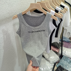 批发实拍2X2<b class='q'>莫代尔</b>罗纹夏季辣妹穿搭吊带小<b class='q'>背心</b>女