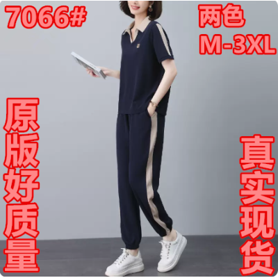 运动套装女2023年新款小个子穿搭一整套夏款母亲节年轻妈妈两件套
