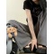 现货水钻可爱短袖yk辣妹短款T恤女轮播图2
