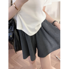 批发实价  纯棉包边领 特<b class='q'>大码</b>300斤运动休闲短裤女夏高腰垂感阔腿裤裙