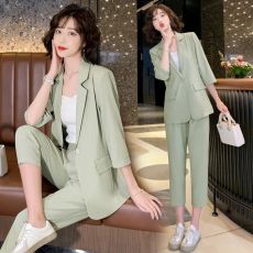 批发时尚气质西装套装女2026春夏季新款洋气<b class='q'>休闲</b>百搭减龄<b class='q'>西服</b>两件套