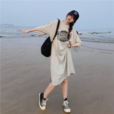 批发仿棉牛奶丝夏季韩版韩国大码长款连衣裙胖mm宽松过膝睡裙专供<b class='q'>外贸</b>