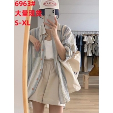 批发苏安家晕染水彩肌理感棉纱条纹防晒<b class='q'>衬衫</b>春夏宽松百搭轻薄<b class='q'>长袖</b>上衣