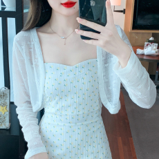 批发已出货 2026春夏季新款短款雪纺防晒衫小披肩女