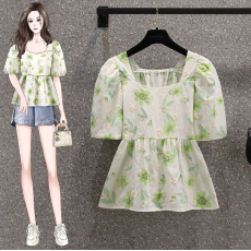 批发实拍夏刺绣上衣白色设计感休闲套头百搭洋气镂空短袖衫M-4XL200斤