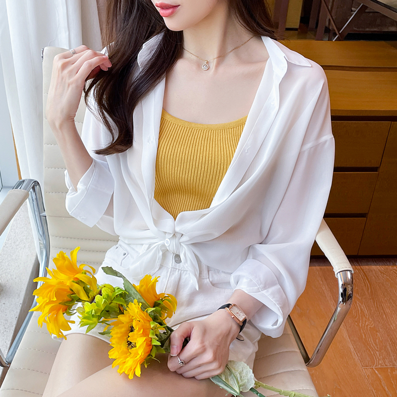 실사 쉬폰 자외선 차단 셔츠 여성 숄 외부 가져 가라. 2026 여름 새로운 자외선 차단 복 오픈 가디건 맨위 얇고 가벼운 재킷