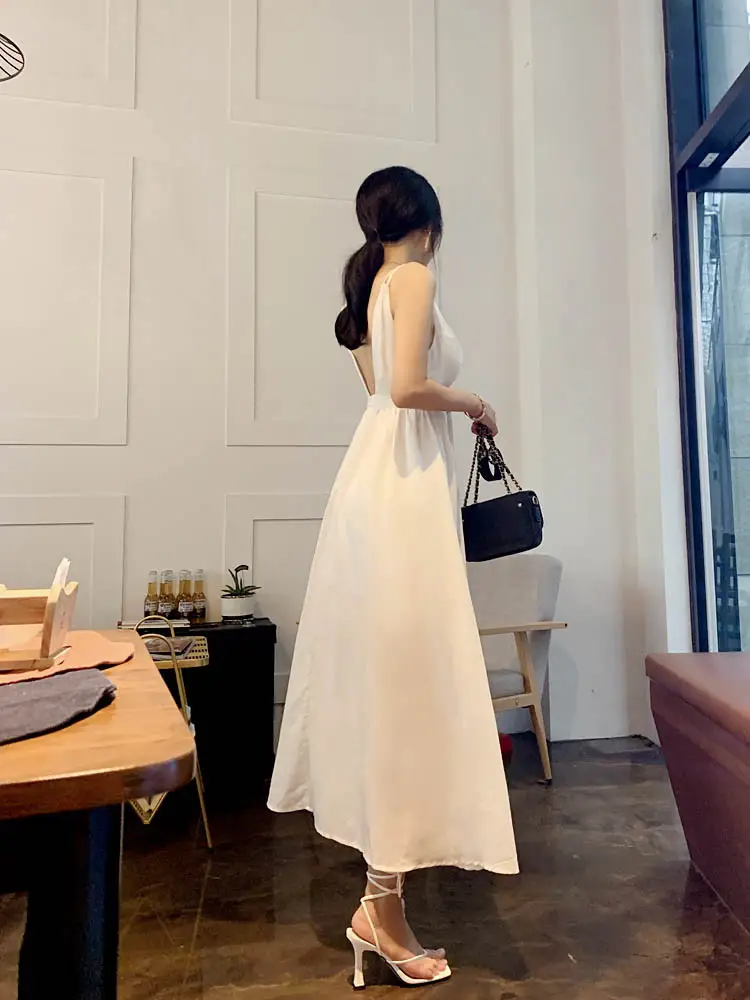 여성용 A라인 후배 레이스 원피스 상세 이미지 10