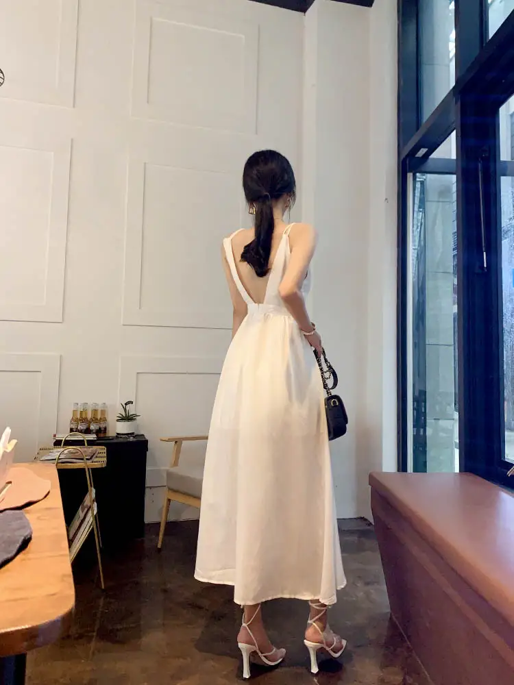 여성용 A라인 후배 레이스 원피스 상세 이미지 11