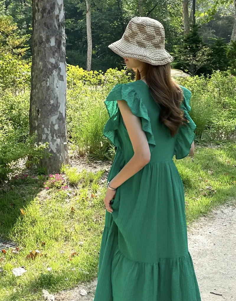 프렌치 스타일 방넥 레이스 하임라인 원피스 상세 이미지 19